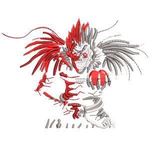 Ryuk Embroidery Design - Death Note Anime Embroidery Design