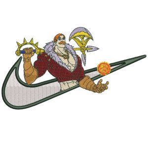 Escanor Swoosh Embroidery Design - Seven Deadly Sins Nike Anime Embroidery Design