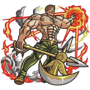 Escanor Embroidery Design - Seven Deadly Sins Anime Embroidery Design