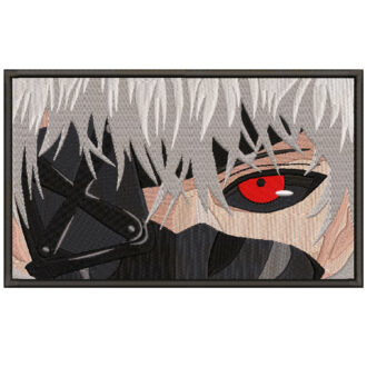 Kaneki Eyes Embroidery Design - Tokyo Ghoul Anime Embroidery Design