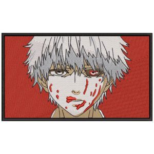 Kaneki Blood Embroidery Design - Tokyo Ghoul Anime Embroidery Design