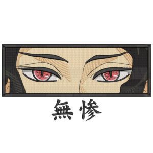 Muzan Eyes Embroidery Design - Demon Slayer Anime Embroidery Design