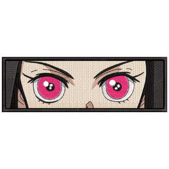 Nezuko Eyes Embroidery Design - Demon Slayer Anime Embroidery Design