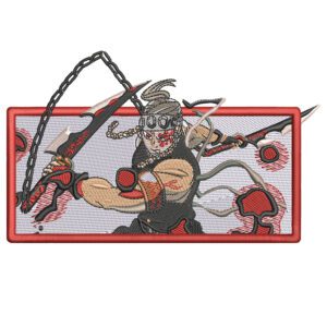 Tengen Uzui Embroidery Design - Demon Slayer Anime Embroidery Design