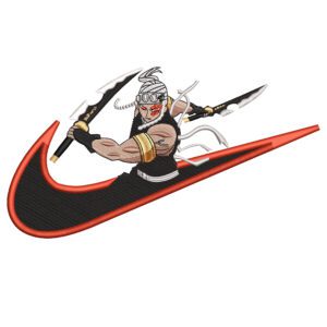 Uzui Swoosh Embroidery Design - Demon Slayer Nike Anime Embroidery Design