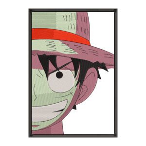 Luffy Smile Embroidery Design - One Piece Anime Embroidery Design