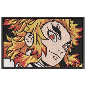 Rengoku Embroidery Design - Demon Slayer Anime Embroidery Design