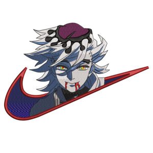 Douma Swoosh Embroidery Design - Demon Slayer Nike Anime Embroidery Design