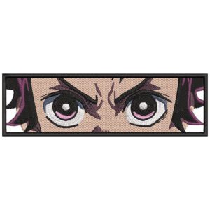 Tanjiro Eyes Embroidery Design - Demon Slayer Anime Embroidery Design