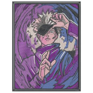 Gojo Satoru Embroidery Design - Jujutsu Kaisen Anime Embroidery Design