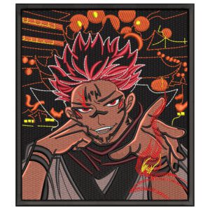 Ryomen Sukuna Embroidery Design - Jujutsu Kaisen Anime Embroidery Design