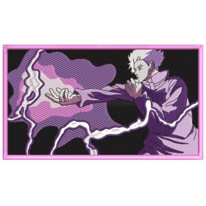 Gojo Hollow Purple Embroidery Design - Jujutsu Kaisen Anime Embroidery Design