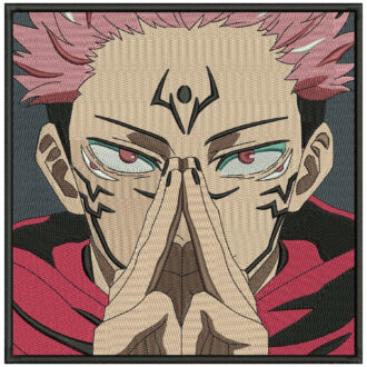 Sukuna Domain Embroidery Design - Jujutsu Kaisen Anime Embroidery Design