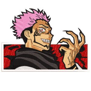 Ryomen Sukuna Embroidery Design - Jujutsu Kaisen Anime Embroidery Design