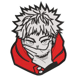 Itadori Yuji Embroidery Design - Jujutsu Kaisen Anime Embroidery Design