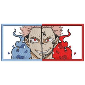 Itadori Sukuna Embroidery Design - Jujutsu Kaisen Anime Embroidery Design