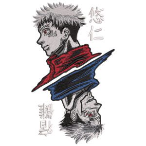 Itadori Sukuna Embroidery Design - Jujutsu Kaisen Anime Embroidery Design