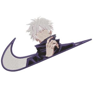 Gojo Swoosh Embroidery Design - Jujutsu Kaisen Nike Anime Embroidery Design