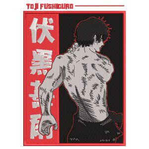 Toji Fushiguro Embroidery Design - Jujutsu Kaisen Anime Embroidery Design