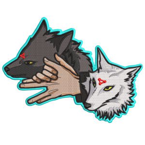 Megumi Wolves Embroidery Design - Jujutsu Kaisen Anime Embroidery Design