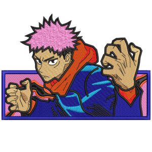 Itadori Yuji Embroidery Design - Jujutsu Kaisen Anime Embroidery Design