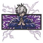 Gojo Lightning Embroidery Design - Jujutsu Kaisen Anime Embroidery Design