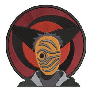 Obito Sharingan Embroidery Design - Naruto Anime Embroidery Design