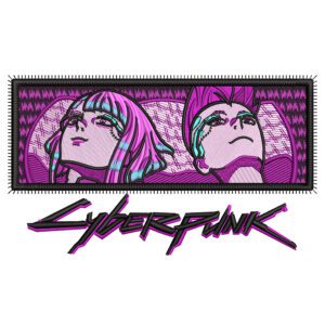 David Lucy Cyberpunk Embroidery Design - Cyberpunk Edgerunners Anime Embroidery Design