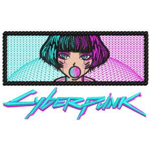 Sasha Cyberpunk Embroidery Design - Cyberpunk Edgerunners Anime Embroidery Design