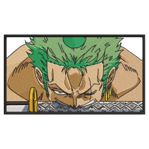 Zoro Embroidery Design - One Piece Anime Embroidery Design