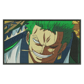 Zoro Smile Embroidery Design - One Piece Anime Embroidery Design