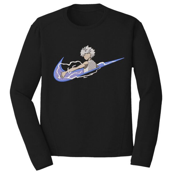 Killua Swoosh Embroidery Design - Hunter x Hunter Nike Anime Embroidery Design