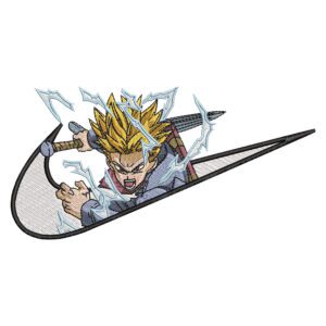 Trunks Swoosh Embroidery Design - Dragon Ball Nike Anime Embroidery Design