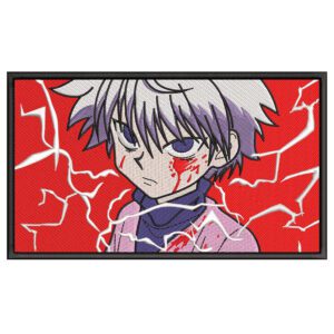 Killua Blood Embroidery Design - Hunter x Hunter Anime Embroidery Design