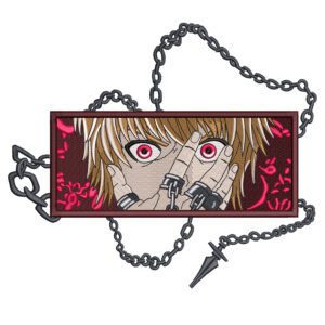 Kurapika Chain Eyes Embroidery Design - Hunter x Hunter Anime Embroidery Design