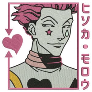 Hisoka Embroidery Design - Hunter x Hunter Anime Embroidery Design