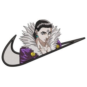 Chrollo Swoosh Embroidery Design - Hunter x Hunter Nike Anime Embroidery Design