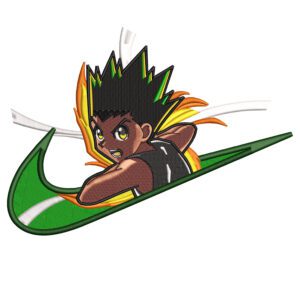 Gon Swoosh Embroidery Design - Hunter x Hunter Nike Anime Embroidery Design