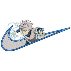 Killua Swoosh Embroidery Design - Hunter x Hunter Nike Anime Embroidery Design