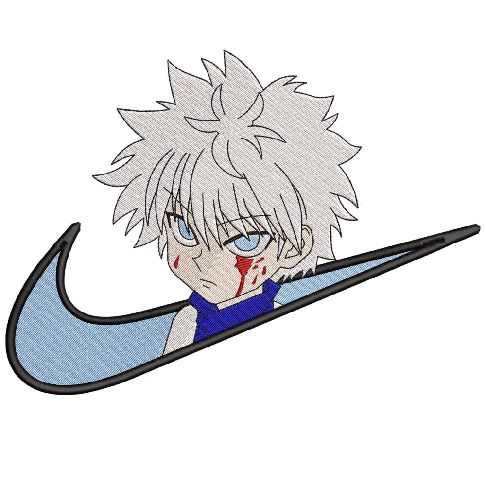 Hunter x Hunter Nike Anime Embroidery Design