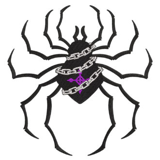 Spider Chained Embroidery Design - Hunter x Hunter Anime Embroidery Design