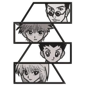 HxH Characters Embroidery Design - Hunter x Hunter Anime Embroidery Design