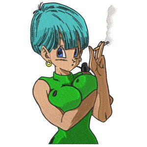 Bulma Embroidery Design - Dragon Ball Anime Embroidery Design