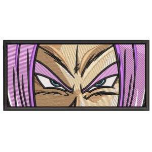 Trunks Eyes Embroidery Design - Dragon Ball Anime Embroidery Design