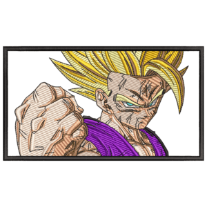 Gohan Embroidery Design - Dragon Ball Anime Embroidery Design