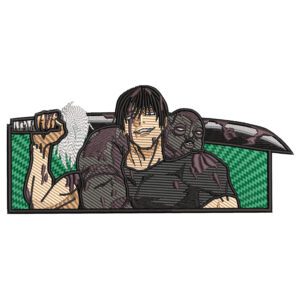 Toji Fushiguro Embroidery Design - Jujutsu Kaisen Anime Embroidery Design