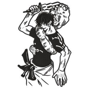 Toji Fushiguro Embroidery Design - Jujutsu Kaisen Anime Embroidery Design