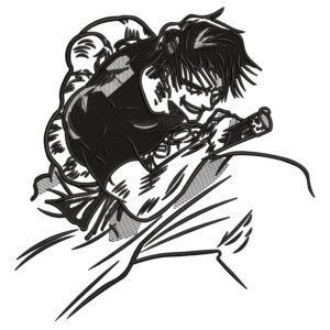 Toji Fushiguro Embroidery Design - Jujutsu Kaisen Anime Embroidery Design