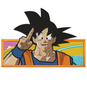 Goku Embroidery Design - Dragon Ball Anime Embroidery Design