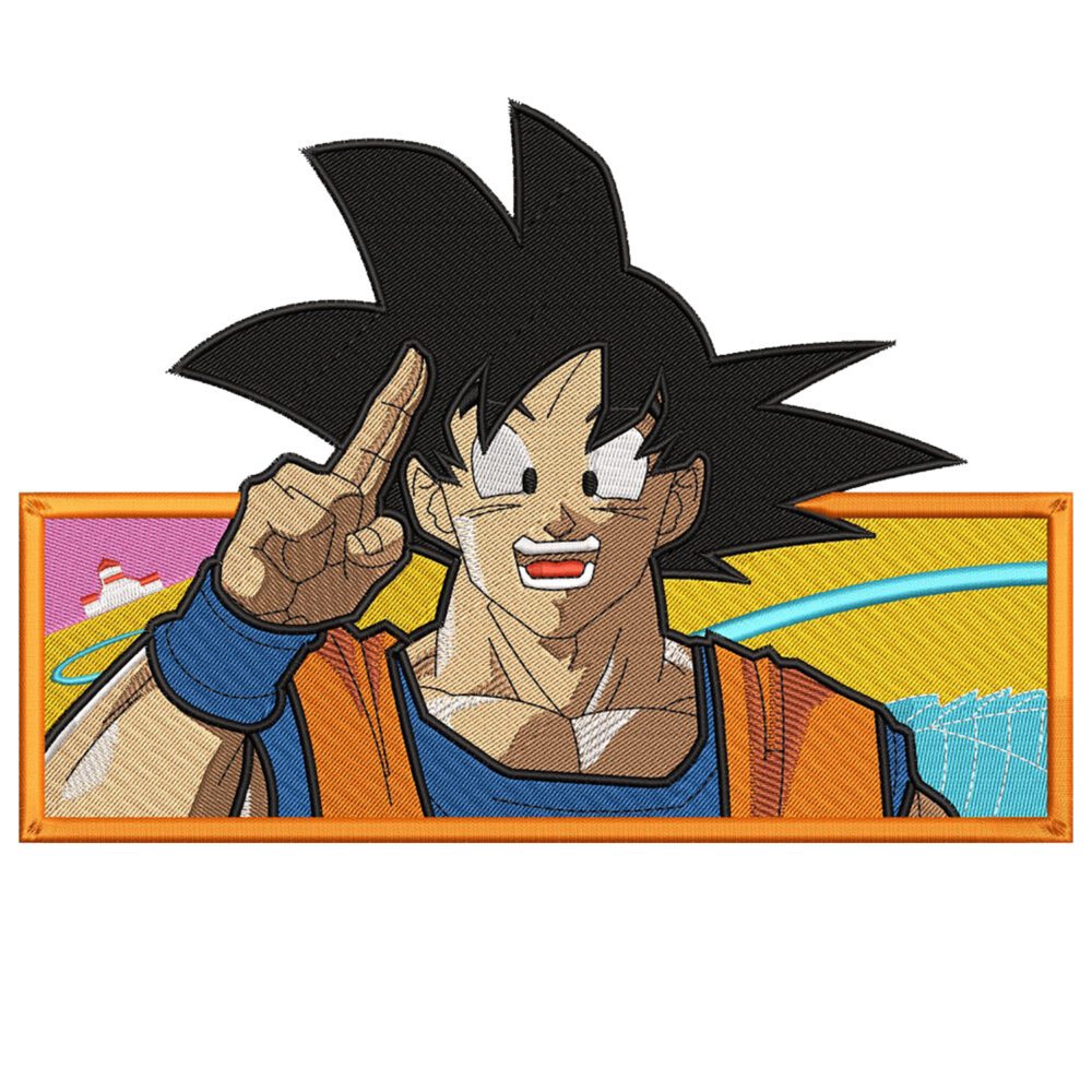 Dragon Ball Anime Embroidery Design